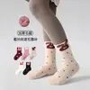 Calcetines Gruesos para Niños al por Mayor Otoño e Invierno Estilo Nuevo Calcetines de Felpa de Conejo Rugoso Calcetines de Algodón Calientes Calcetines para Niñas