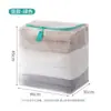 Bolsa para colcha de tela tejida para uso doméstico, bolsa organizadora de colchas a prueba de polvo de gran capacidad, bolsa para empacar y almacenar ropa en el armario del dormitorio