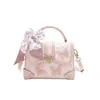 Bolsa de Mano Bordada con Mariposas Estilo Francés de Nicho Dropshipping Nuevo Otoño/Invierno 2025 Bolso Cuadrado Pequeño de Alta Gama Venta al por Mayor