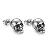 Brincos de cabeça de fantasma personalizados transfronteiriços novos brincos de caveira vintage gótico brincos unissex joias de halloween