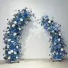 Decoração de Flores em Cascata Adereços de Casamento Salão de Banquetes de Hotel Arco Lunar Floral Borboleta de Ferro Paisagismo Display de Shopping