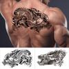 Tatuaje de Dragón de Tres Caras de Buda Flor en el Pecho Sobre el Hombro Pegatina Tatuaje de Letras Inglesas en Medio Brazo Fabricante Venta al por Mayor Tatuaje Semi-Permanente en el Pecho