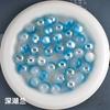 Ding Yi K16 resina de duas cores que muda de cor lua fria de trigo contas furadas retas contas soltas corrente de celular diy acessórios de joias com contas