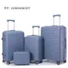 Maleta de Viaje PP Personalizada para Comercio Exterior Maleta de Cabina Maleta de Mano 13+20 pulgadas+24 pulgadas+28 pulgadas+32 pulgadas Estuche con Barra de Contraseña