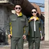 Conjunto de ropa de trabajo antiestática personalizada para hombre, tops de manga larga para primavera y otoño, chaqueta para taller de fábrica electrónica, ropa de trabajo de protección laboral