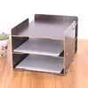 Caja de Almacenamiento de Escritorio de Madera DIY Estantería de Oficina Creativa Revistero Carpeta A4 Estante Organizador de Documentos