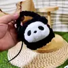 Bolsa de Fone de Ouvido de Pelúcia Acabada Porta-Moedas Panda Gato Kt Desenho Animado Fofo Capa Protetora para Fone de Ouvido Bluetooth Pingente de Chaveiro