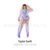 Globo de película de aluminio con temática de la cantante Taylor Swift, nuevo diseño transfronterizo europeo y americano, suministros para fiestas.