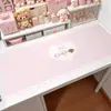 Alfombrilla de Escritorio Rosa Linda Estilo Cartoon Ins Estilo Coreano PVC Impermeable a Prueba de Aceite Pad de Escritorio de Estudio