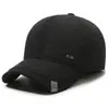 Gorra de algodón para otoño e invierno para hombres de mediana edad y mayores, forrada de polar, cálida, gorra de pico de pato, a prueba de frío para exteriores, gorra de béisbol engrosada para papás y abuelos