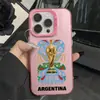 Funda para iPhone 17 Tendencia 15Pro Apple 16ProMax Europea Americana 13 Creativa 14Pro Copa del Mundo