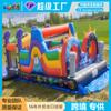 Parque Infantil de Obstáculos Terrestres Transfronterizos Personalizado Castillo Inflable de Diversión al Aire Libre Combinación Grande de Tobogán de Escalada en Roca
