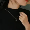 Collar de Perla Única con Hebilla de Melón para Mujer, Lujo Ligero, Diseño de Nicho, Estilo Ins, Cadena para Clavícula de Moda Elegante con Colgante