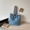 Bolsa de Mezclilla de Color Sólido Casual de Gran Capacidad 2026 Nuevo Estilo Coreano Bolso de Mano Tote Bolso de Hombro de Personalidad Simple