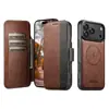 Adecuado para iPhone18Promax Funda de Cuero con Tapa Magnética Dividida Samsung S26U Funda Protectora de Carga Inalámbrica