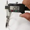 Argola Grande para Chaves de Aço Inoxidável 55mm, Argola de Metal Resistente à Ferrugem para Uso Externo, Argola de Aço Espessada de Fio Duplo para Chaves