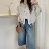 Chaqueta Corta Estilo Europeo 2026 Primavera/Verano Nueva Moda Adelgazante Color Sólido Versátil Casual Abrigo de Mujer de Gama Alta