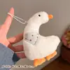 Pingente de Pelúcia Desenho Animado Fofo Panda Coelho Boneca Chaveiro Decoração de Mochila de Estudante Presente Atacado em Estoque