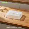 Plato de Degustación BNBST con Rejilla de Drenaje y Tapa Antipolvo, Caja de Degustación de Frutas y Repostería para Hornear, Plato de Exhibición con Drenaje