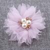 Fábrica de Flores de Tela de Yiwu Diadema de Cabeza de Flor de Tres Perlas Diadema para el Cabello Pasador Pasador Accesorios para Ropa y Calzado Infantil Diadema de Perlas