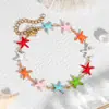 Nuevo Pulsera de Acero Inoxidable Dopamina Pulsera Estilo Oceánico con Goteo de Aceite de Verano Joyería Colorida de Peces y Estrellas Marinas Venta al por Mayor