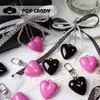 Llavero Colgante de Corazón Colgante Popular Coreano de Lazo Colgante de Bolso Joyería Hecha a Mano Llavero Decorativo DIY