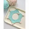 Pacote de Material DIY para Cachecol de Gatinho Fofo de Crochê de Lã Acessórios para Animais de Estimação Feitos à Mão para Presentes
