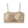 Sujetador strapless delgado con hermoso diseño en la espalda para mujer, Realza el busto pequeño y reduce el busto lateral, Sujetador sin varillas para mujer