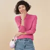 Novedades Otoño-Invierno 2025 Prendas de Punto de Cachemira, Prendas de Punto de Cachemira de Cuello Alto de Primera Línea Listas para Usar, Prendas de Punto Base para Mujer