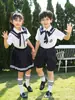 Uniformes Escolares Primarios, Ropa de Verano, Fotos de Graduación, Uniformes de Clase, Camisas Infantiles Estilo Británico, Trajes de Manga Corta, Uniformes de Jardín de Infancia, Verano