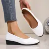 Comercio Exterior Tallas Grandes Transfronterizo Otoño 2026 Nuevo Mocasines de Boca Baja Estilo Zapatos de Trabajo Slip-on Cuatro Estaciones Cómodos Zapatos para Mujer