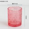 Vela de aromaterapia con relieve de encaje para bricolaje, decoración del hogar, candelabro, recipiente de vidrio, cera de soja, taza vacía, taza de vidrio de color