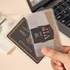 Estuche para Tarjetas Transparente Esmerilado de PVC Impermeable Anti-Desmagnetización Estuche para Identificación Tarjeta de Autobús Tarjeta de Identificación Estuche Protector Impermeable para Tarjeta Bancaria