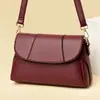 Bolso Bandolera para Mujer 2025 Nuevo Versátil Simple Moderno Bolso de Hombro Pequeño Cuadrado Moda Señoras de Mediana Edad Bolso de Mamá