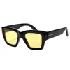 Óculos de Sol Quadrados Novos Transfronteiriços t Letra Moda Armação Grande Óculos de Sol Anti-UV Versátil Óculos de Sol T22151