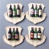 Mini Enfeites de Comida de Brinquedo Ímã de Geladeira Acessórios para Casa Garrafa de Vinho Armário de Madeira Desenho Animado Cesta Ímã de Fruta Bloco de Notas de Papel Mensagem