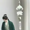 Estilo Ins Carrillón de Viento de Botella Flotante Llavero de Teléfono Colgante Pequeño Medusa Estrella Correa para Bolso Decoración Versátil para Mujeres