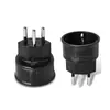 Material de proteção ambiental para PC Plug de conversão de viagem de alemão para suíço Plug de conversão portátil alemão Branco