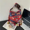 Bolso Bohemio de Borlas de Gran Capacidad 2026 Verano Nuevo Estilo Étnico Coreano Nicho Bolso Cruzado de Hombro Único para Mujer