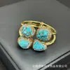Nova Pulseira de Pedra Bruta de Pérola Barroca Natural Joias de Cristal Irregular de Nicho Europeu e Americano Bracelete Aberto Fonte Atacadista