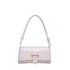 Bolsa baguette da moda de um ombro, bolsa de mão casual color-blocking popular, novo estilo 2026, bolsa elegante e simples estilo francês
