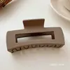 Presilha de Tubarão Estilo Coreano Grande Simples Versátil Grampo de Cabelo para Mulheres Acessório de Cabelo de Celebridade da Internet para Parte de Trás da Cabeça Presilha de Garra para Coque para Banho