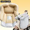 Cubierta de Invierno Eléctrica a Prueba de Viento de Lluvia Positiva, Capa de Franela con Felpa, Impermeable, Engrosada, Cobertura Completa para Scooter Eléctrico