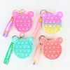 Porta-moedas de Silicone, Carteira Pequena, Brinquedo Antiestresse, Estojo para Fones de Ouvido, Acessório Antiestresse, Bolsa Pequena