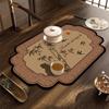 Nuevo Estilo Chino Retro Barro Diatomeas Encimera de Cocina Escritorio Absorbente de Agua Resistente a la Suciedad Secado Rápido Antideslizante Posavasos Mesa de Café Escritorio Alfombrilla