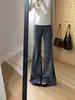 Pantalones Deportivos Grises Micro-Acampanados para Mujer, Nuevo Estilo Otoño 2026, Cintura Alta, Adelgazantes, Pantalones de Chándal de Campana, Casual, Petite, Pantalones Acampanados