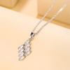 Nuevo Collar Elegante de Acero de Titanio para Mujer, Cadena de Clavícula Moderna de Corazón Latiente, Joyería Choker Nicho con Incrustaciones de Diamantes
