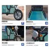 Vehículo Eléctrico de Tres Ruedas para Comercio Exterior, Transporte de Carga y Pasajeros, Adecuado para Movilidad de Personas Mayores y Transporte de Carga, Triciclo Eléctrico de Plataforma Plana