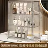 Caja de almacenamiento de cosméticos, caja de exhibición extragrande, a prueba de polvo y antioxidación, gabinete de almacenamiento para muñecas, figuras y bolsos