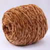 0.1kg Chenilla Terciopelo Dorado Lana Bufanda Tejida para Hombres y Mujeres DIY Hecho a Mano Tejer Suéter Gancho de Crochet Zapatillas Hilo Grueso